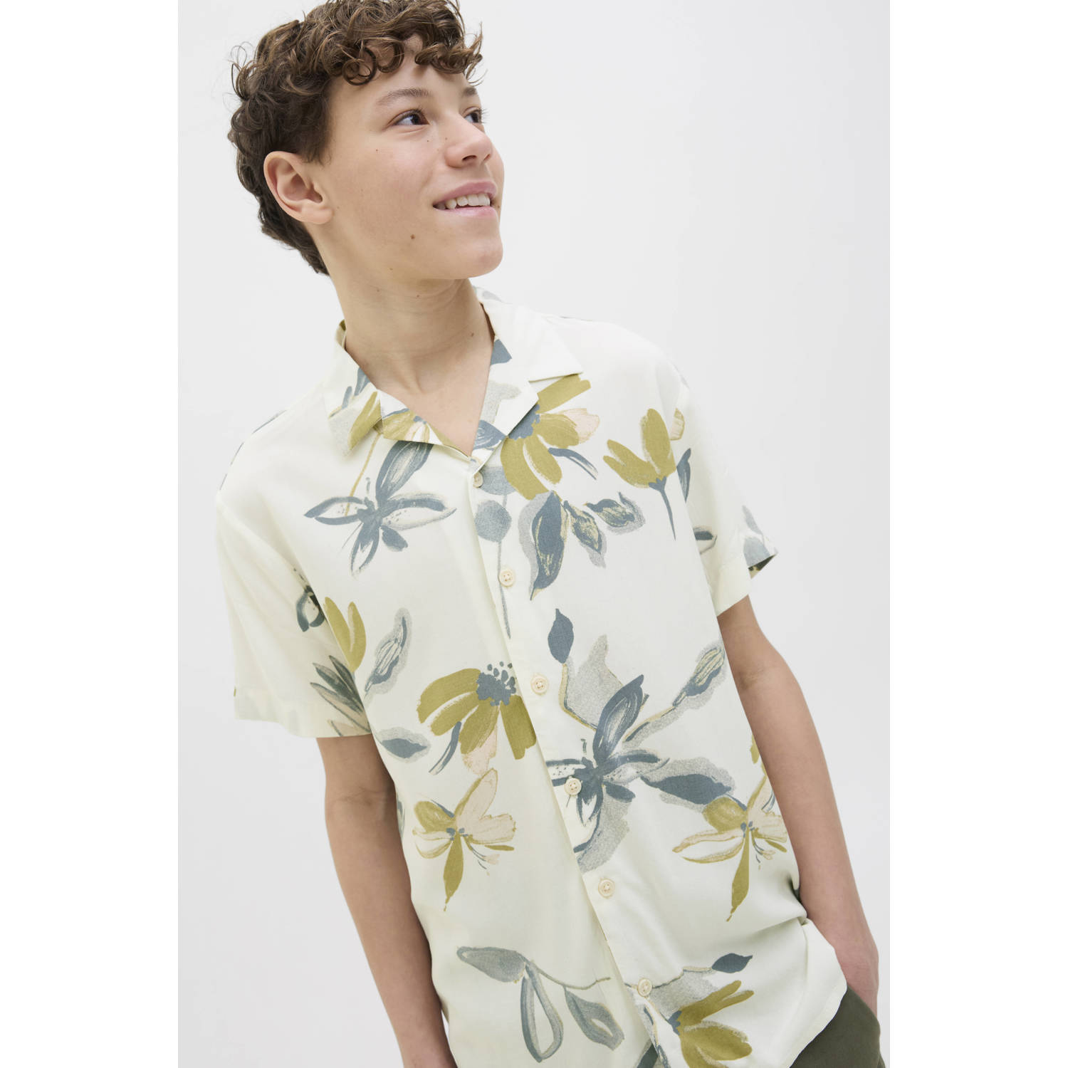 JACK & JONES JUNIOR overhemd wit