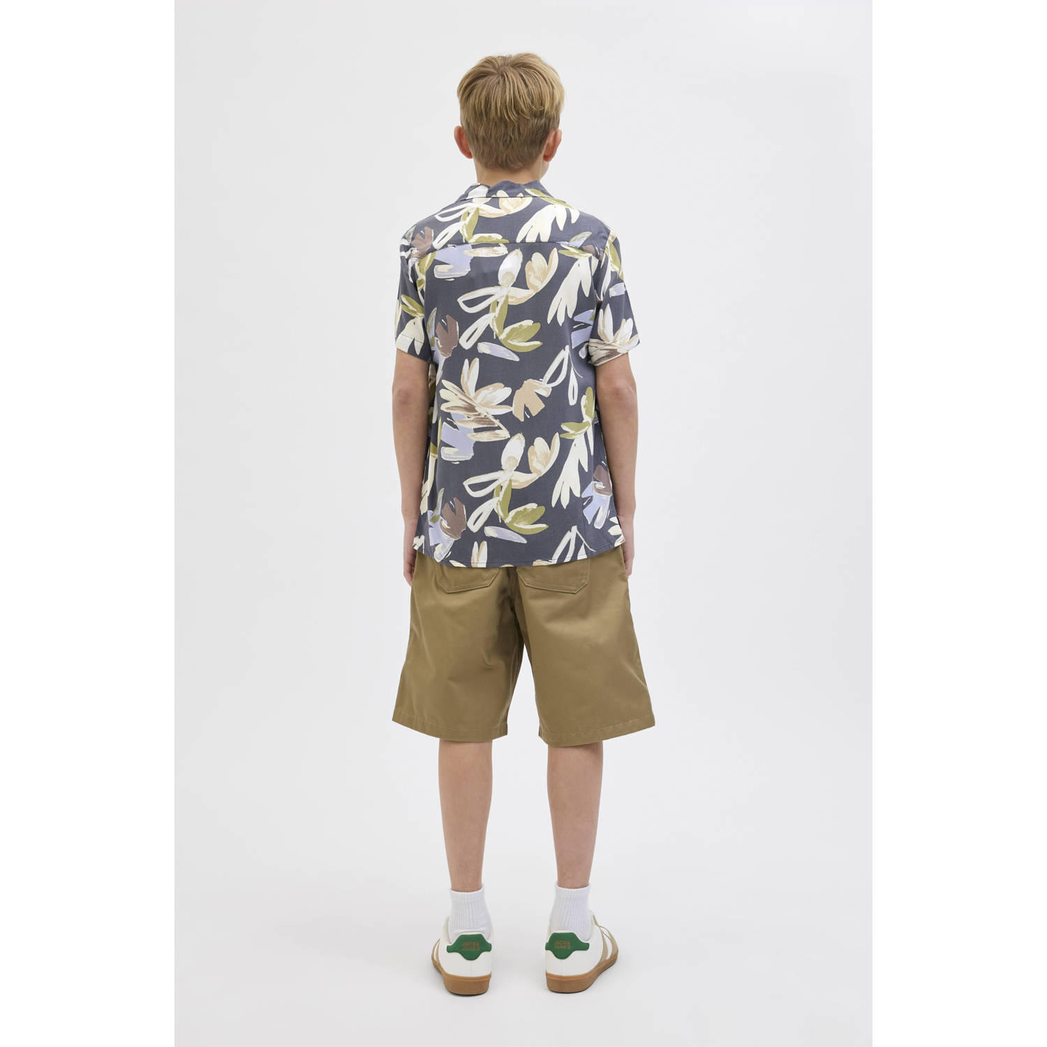JACK & JONES JUNIOR overhemd grijs