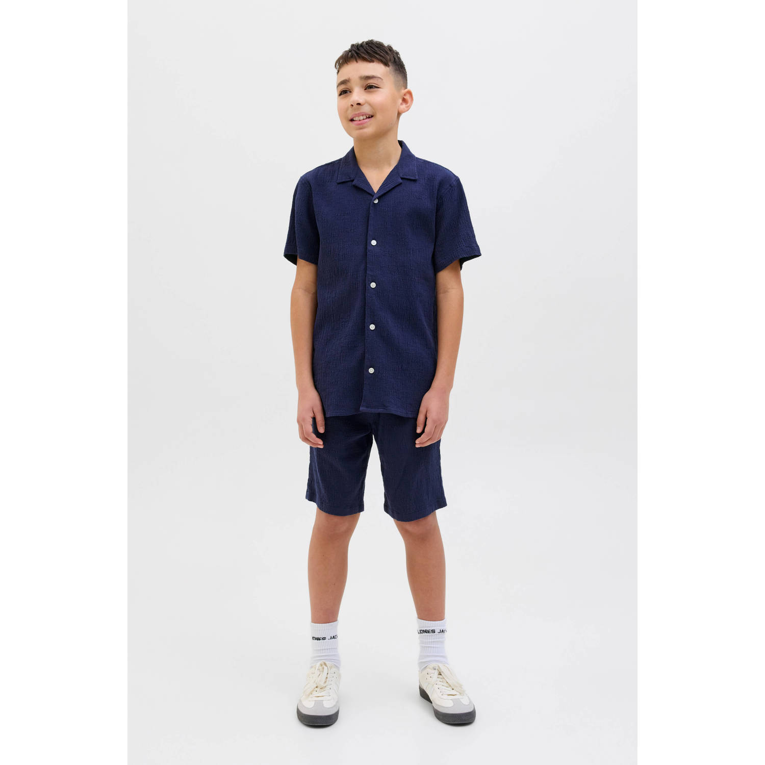 JACK & JONES JUNIOR overhemd donkerblauw