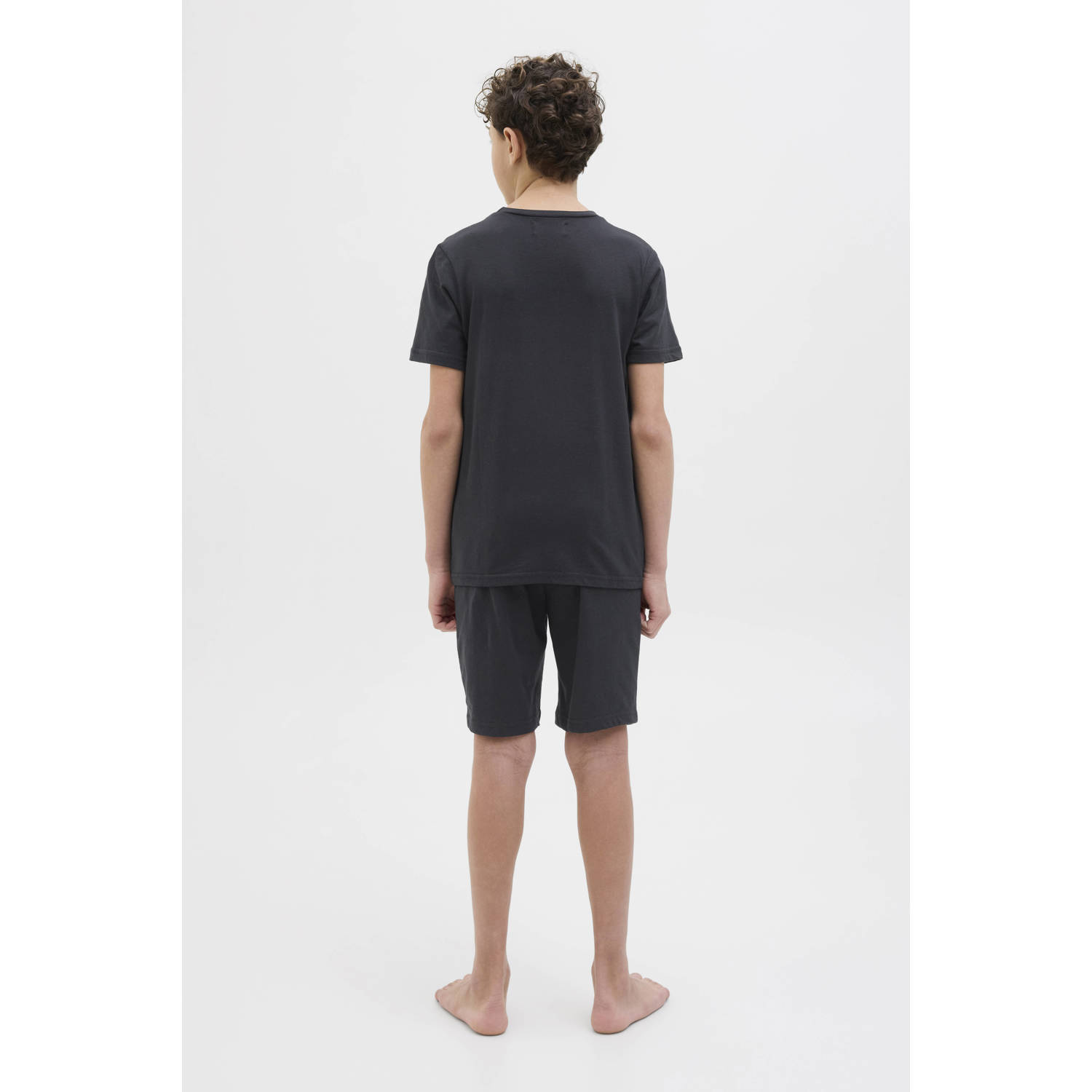 JACK & JONES JUNIOR T-shirt met korte broek zwart