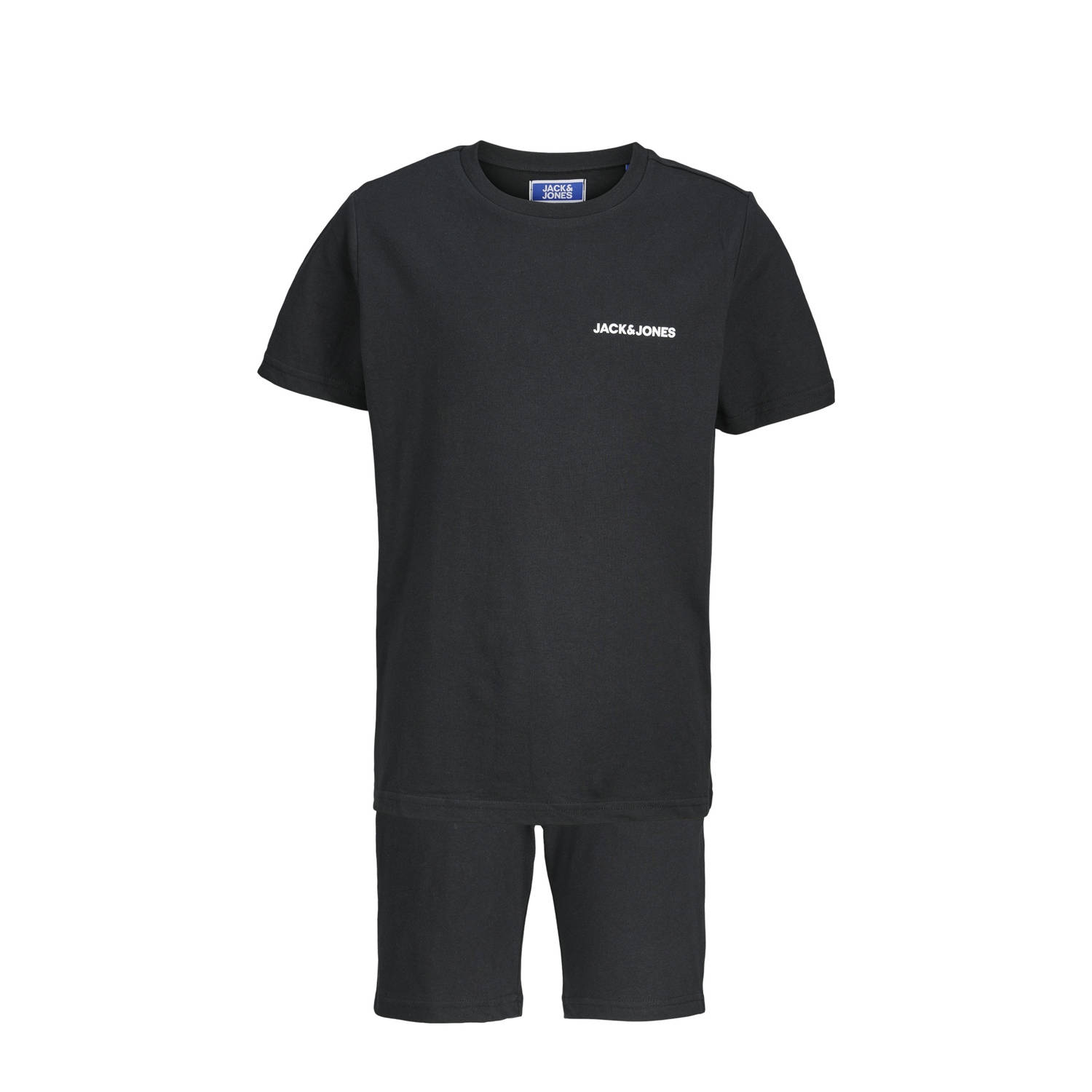 JACK & JONES JUNIOR T-shirt met korte broek zwart