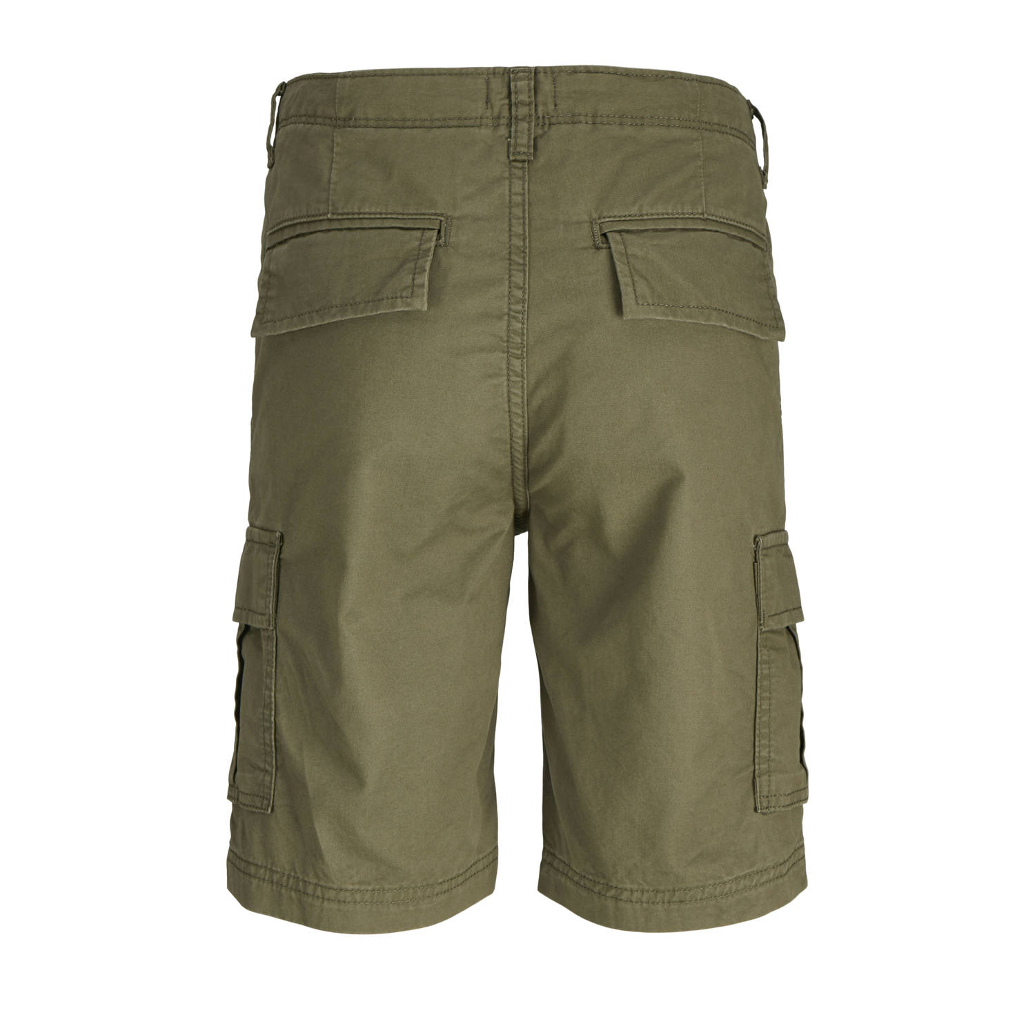 JACK & JONES JUNIOR relaxed cargo short olijfgroen
