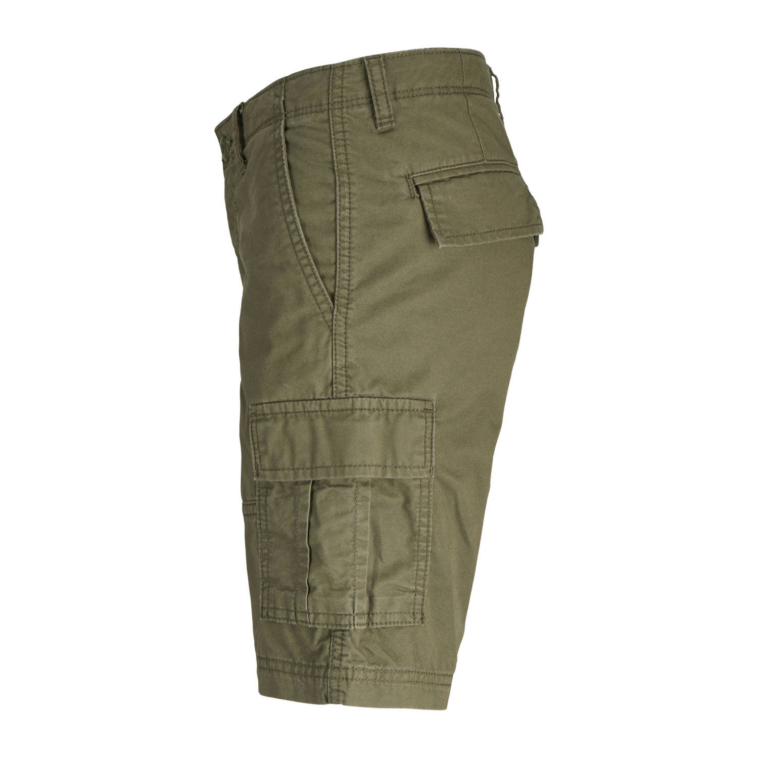 JACK & JONES JUNIOR relaxed cargo short olijfgroen