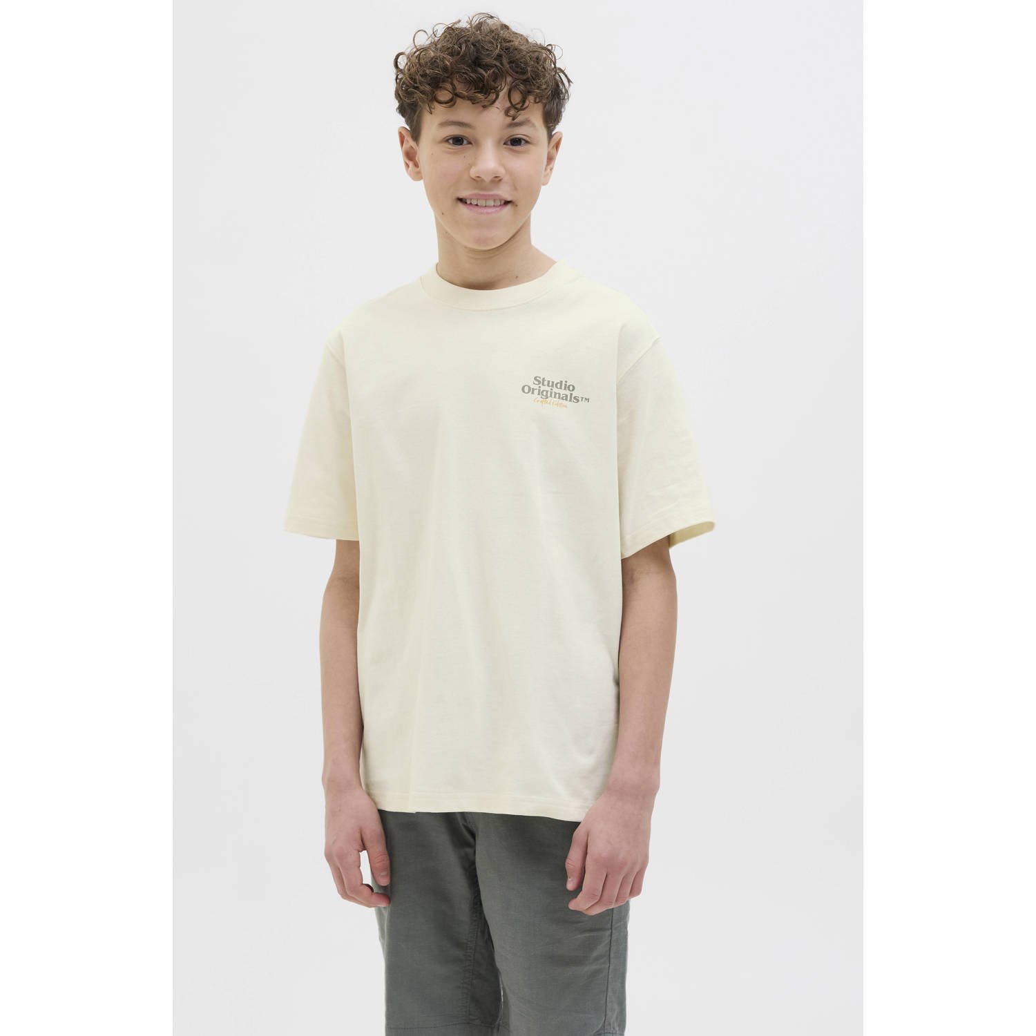 JACK & JONES JUNIOR T-shirt ecru