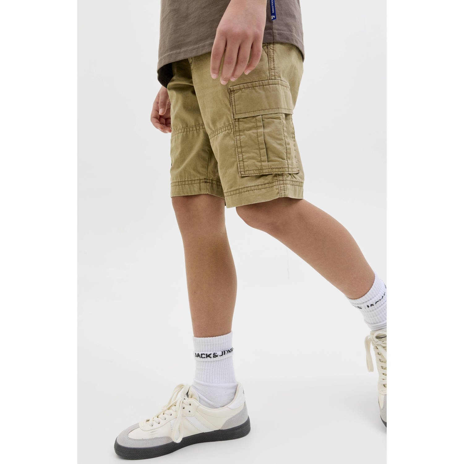 JACK & JONES JUNIOR relaxed cargo short lichtbruin