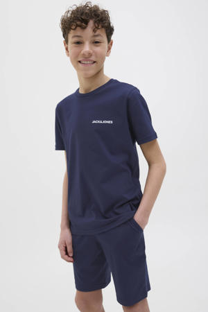 T-shirt +  korte broek donkerblauw