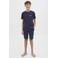 JACK & JONES JUNIOR T-shirt +  korte broek donkerblauw