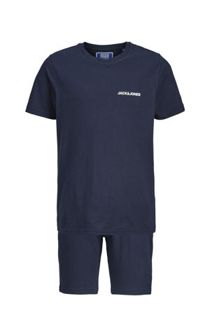 T-shirt met korte broek donkerblauw