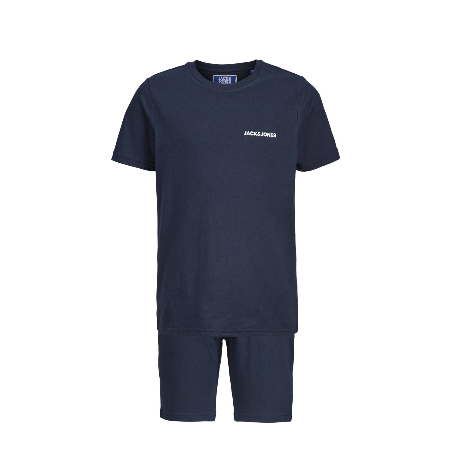 JACK & JONES JUNIOR T-shirt met korte broek donkerblauw