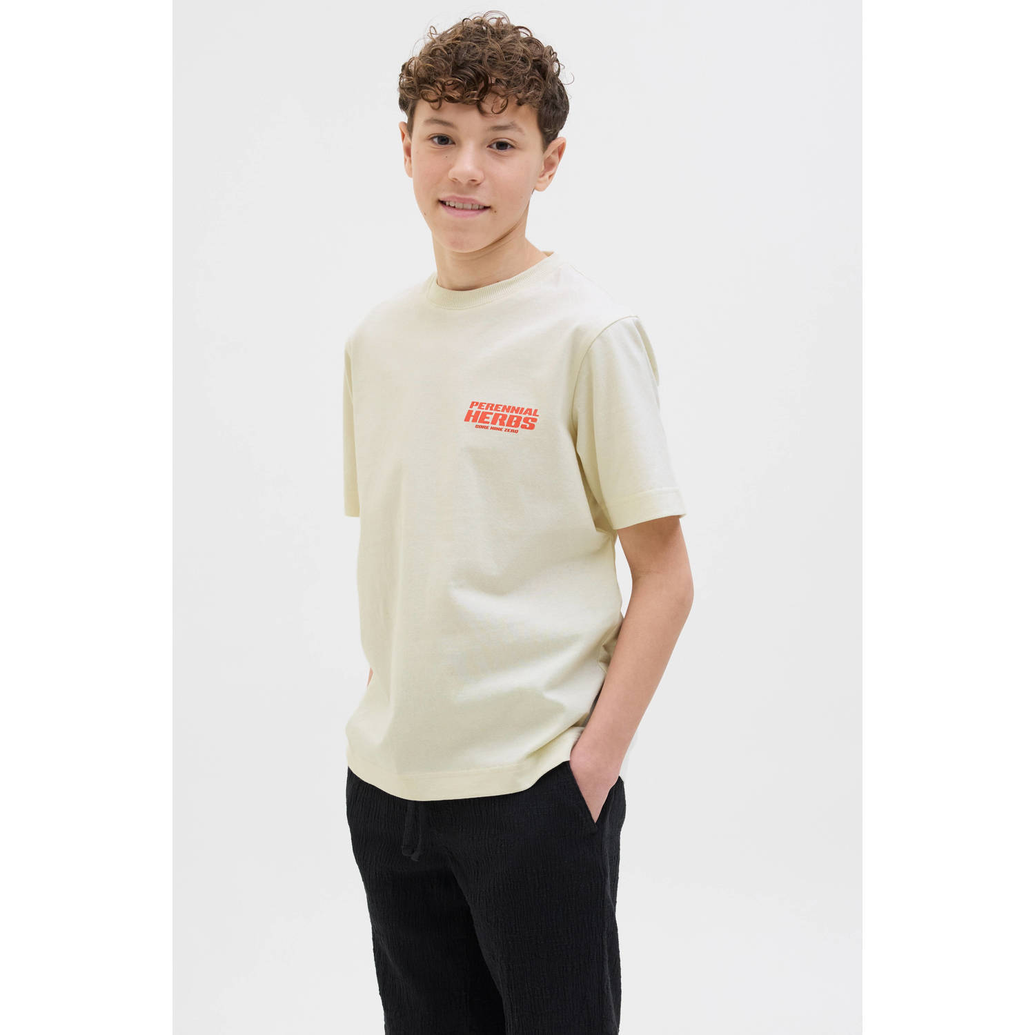 JACK & JONES JUNIOR T-shirt ecru