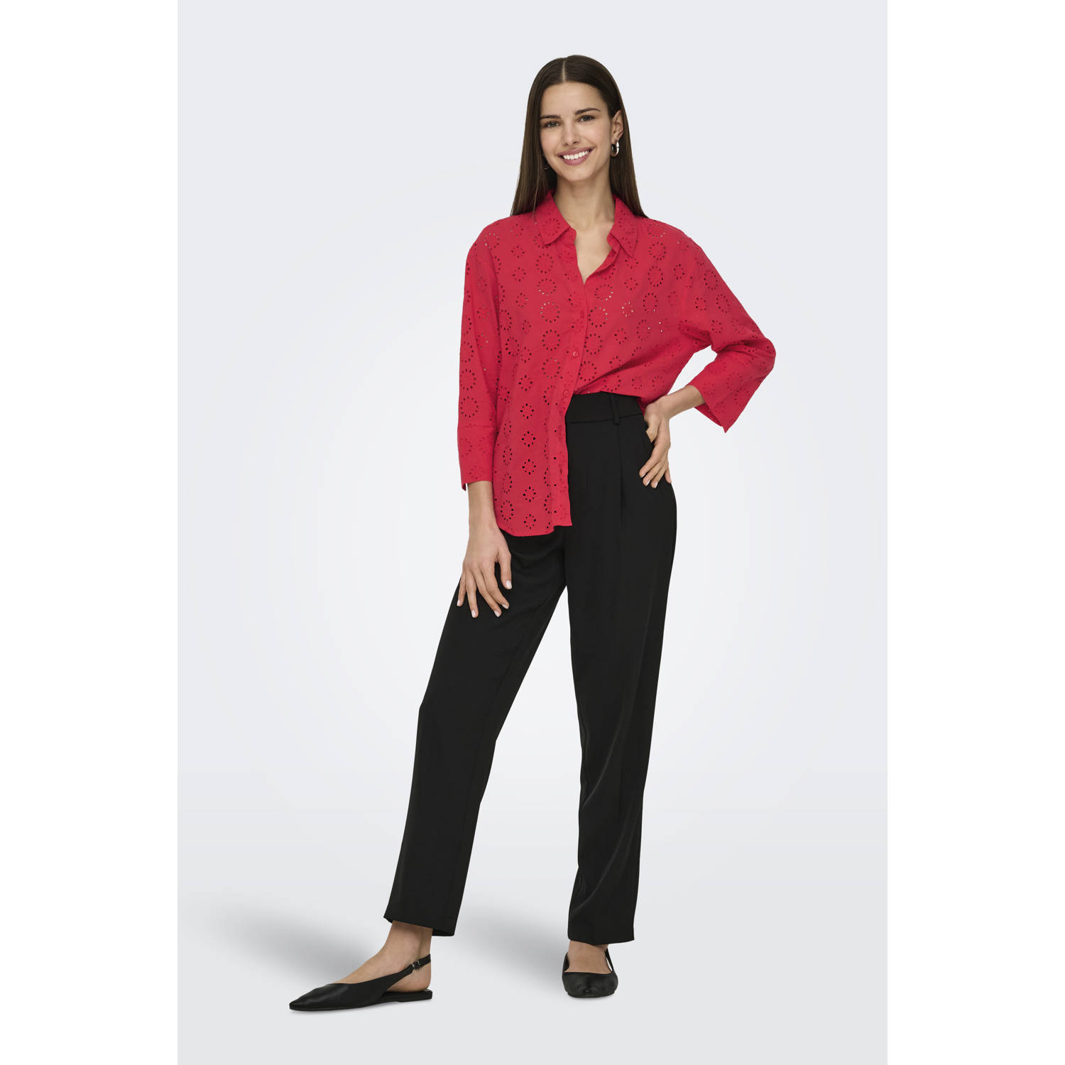 JDY blouse donkerrood