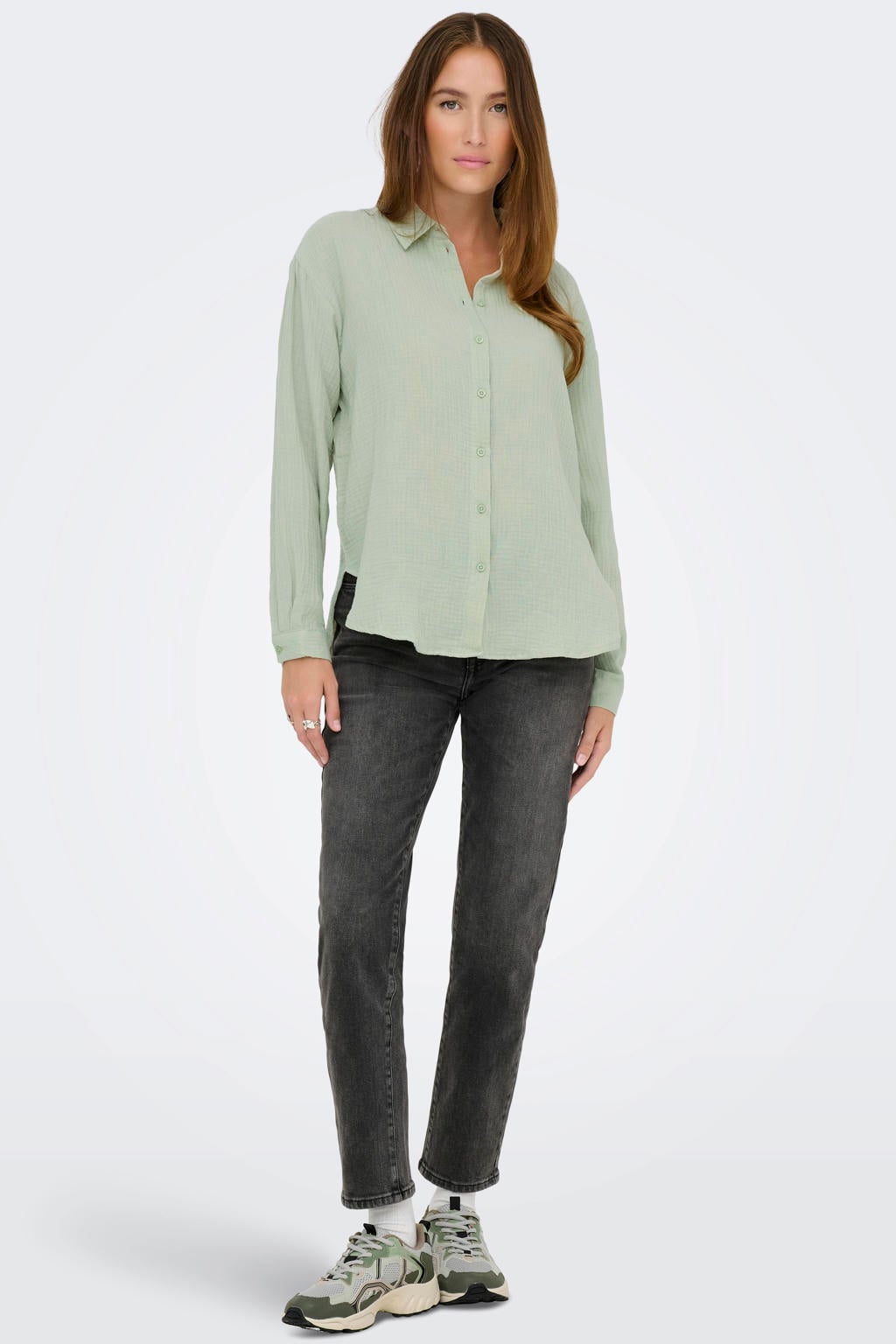 JDY blouse lichtgroen