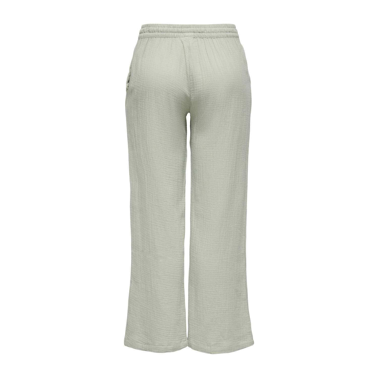JDY wide leg regular waist casual broek grijsblauw