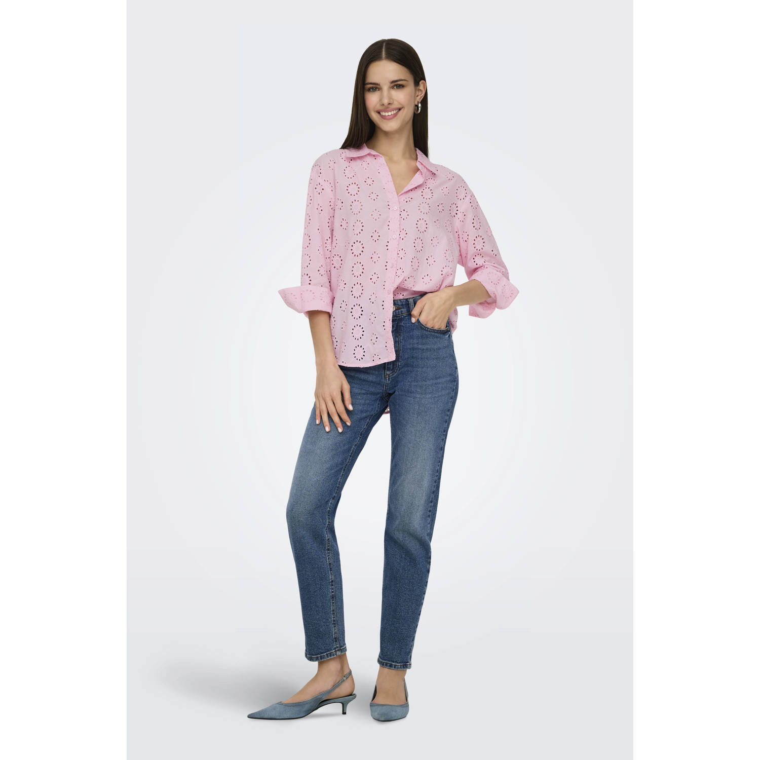 JDY blouse lichtroze