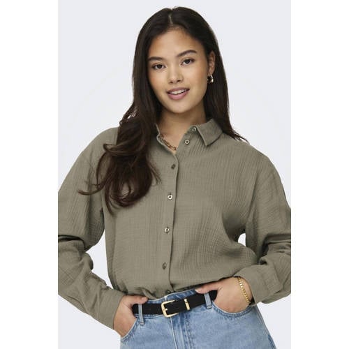 JDY blouse lichtkaki afbeelding