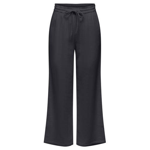 JDY wide leg regular waist casual broek antraciet afbeelding