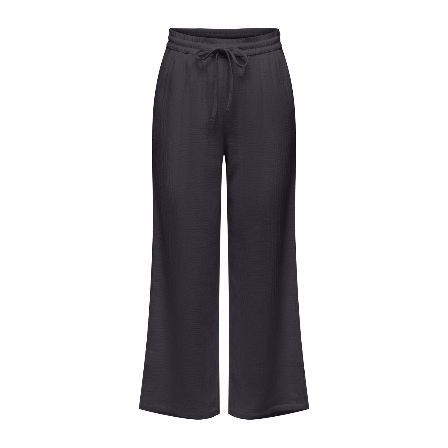 JDY wide leg regular waist casual broek antraciet