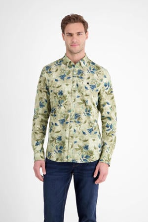 regular casual overhemd groen