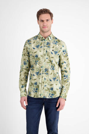regular casual overhemd groen