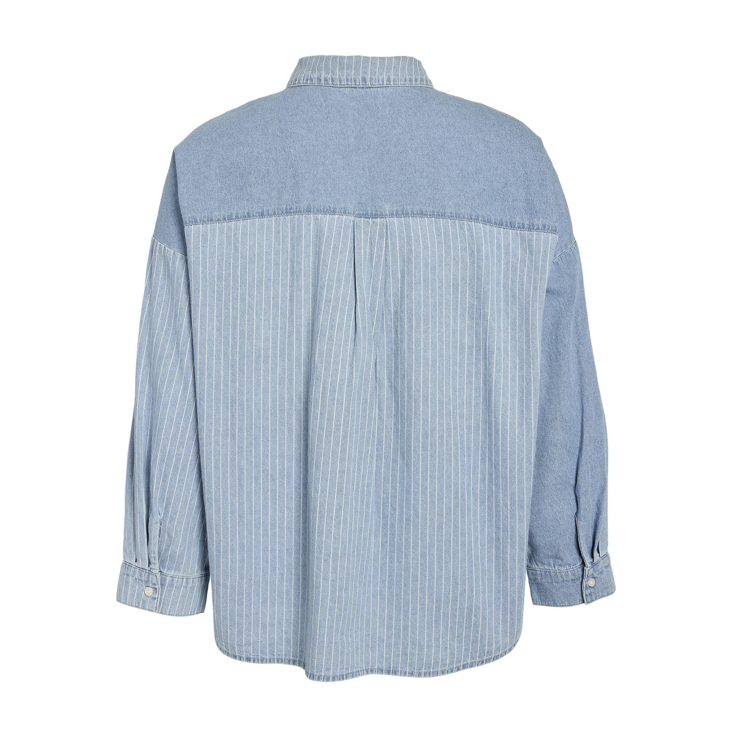 NOISY MAY Curve blouse light blue denim