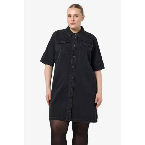 NOISY MAY Curve spijkerjurk black denim afbeelding