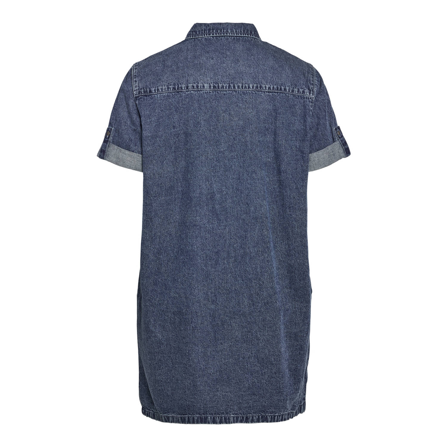 NOISY MAY Curve spijkerjurk dark blue denim