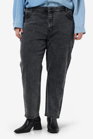 high waist grey denim