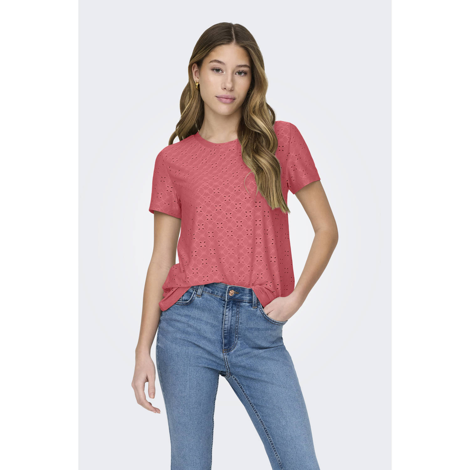 JDY top broderie