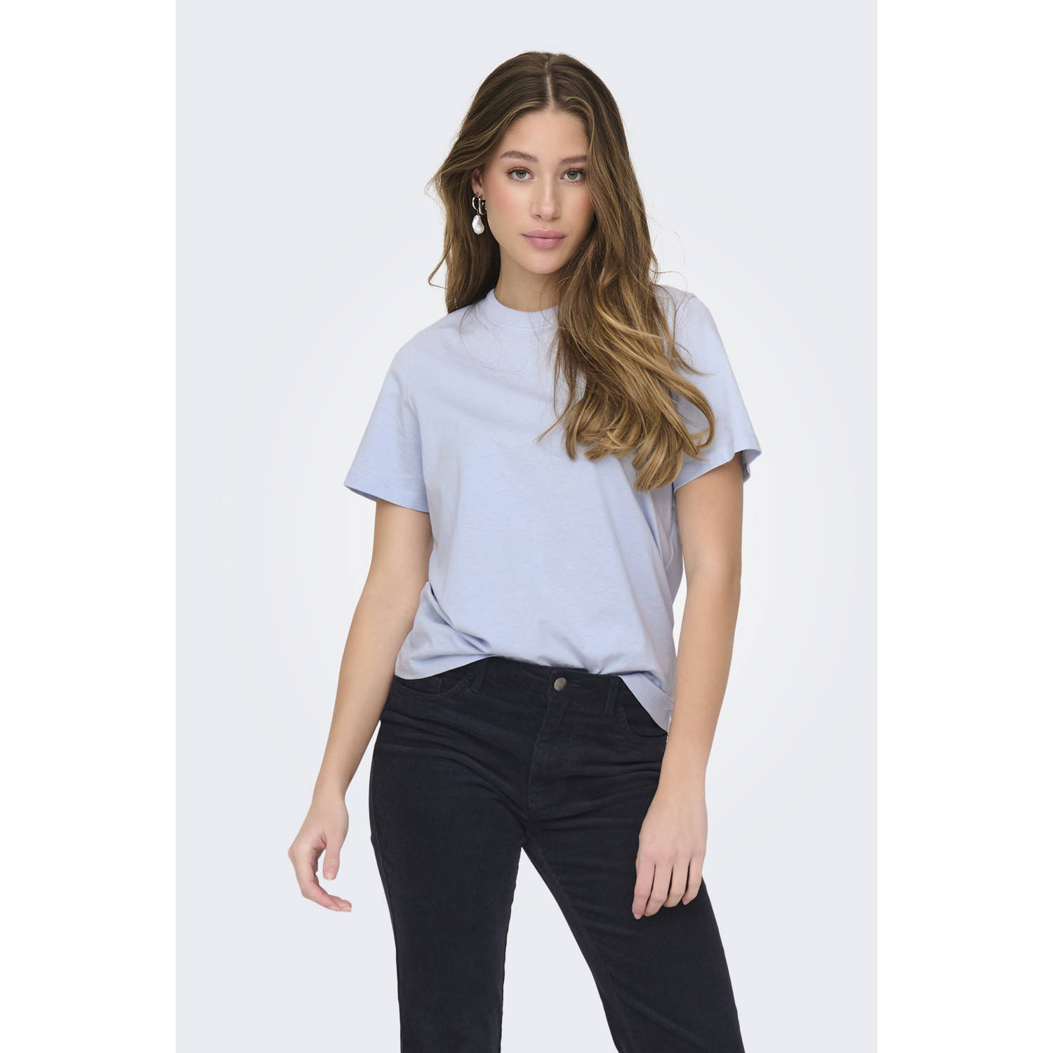 JDY T-shirt lichtblauw