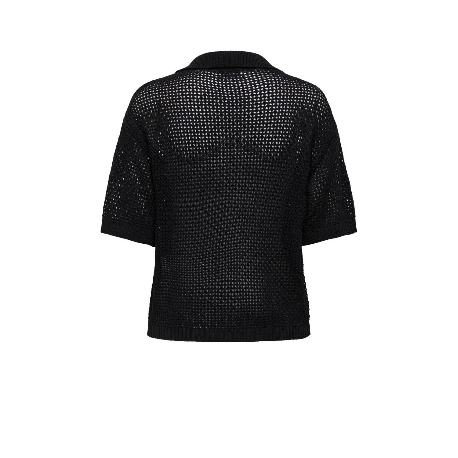 JDY top zwart crochet