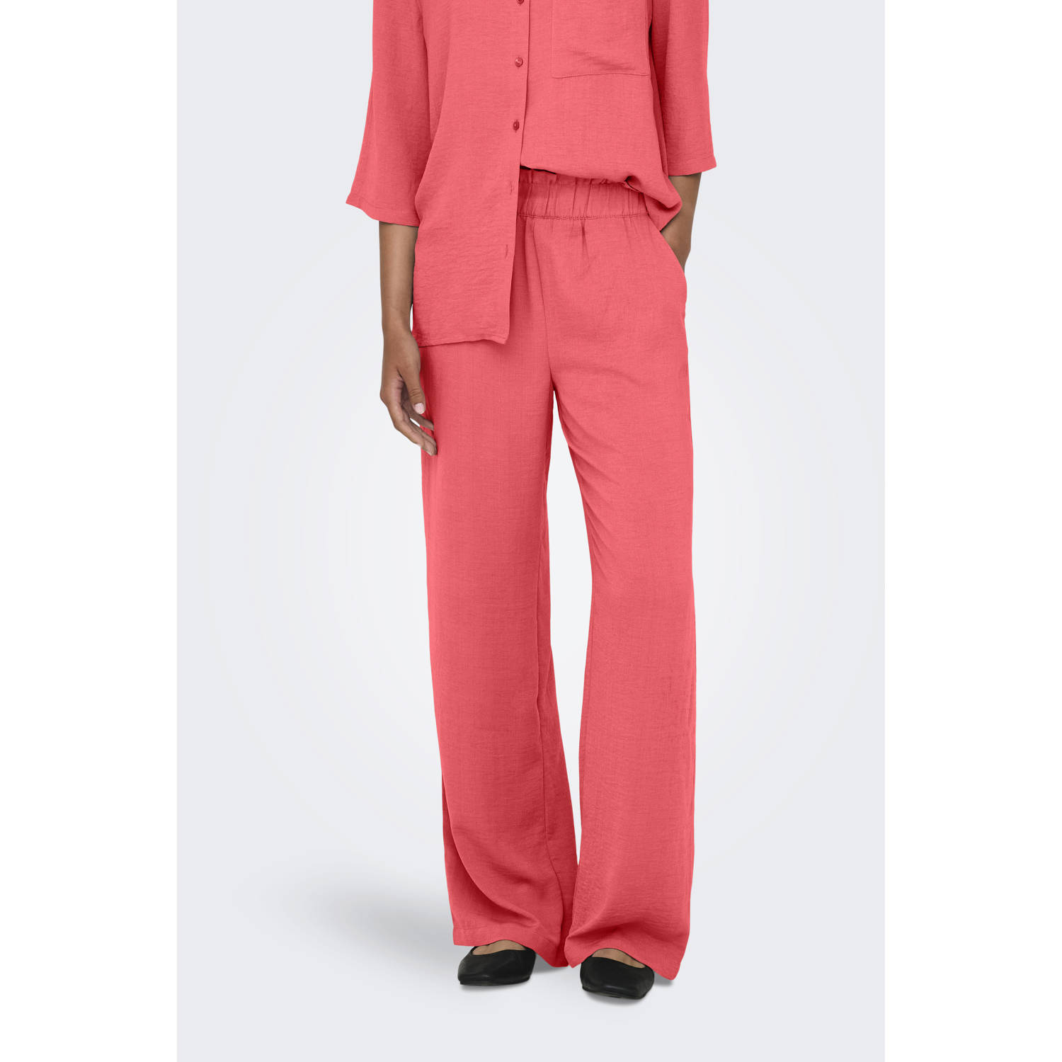JDY high waist pantalon rosé