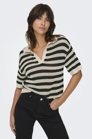 top ecru crochet
