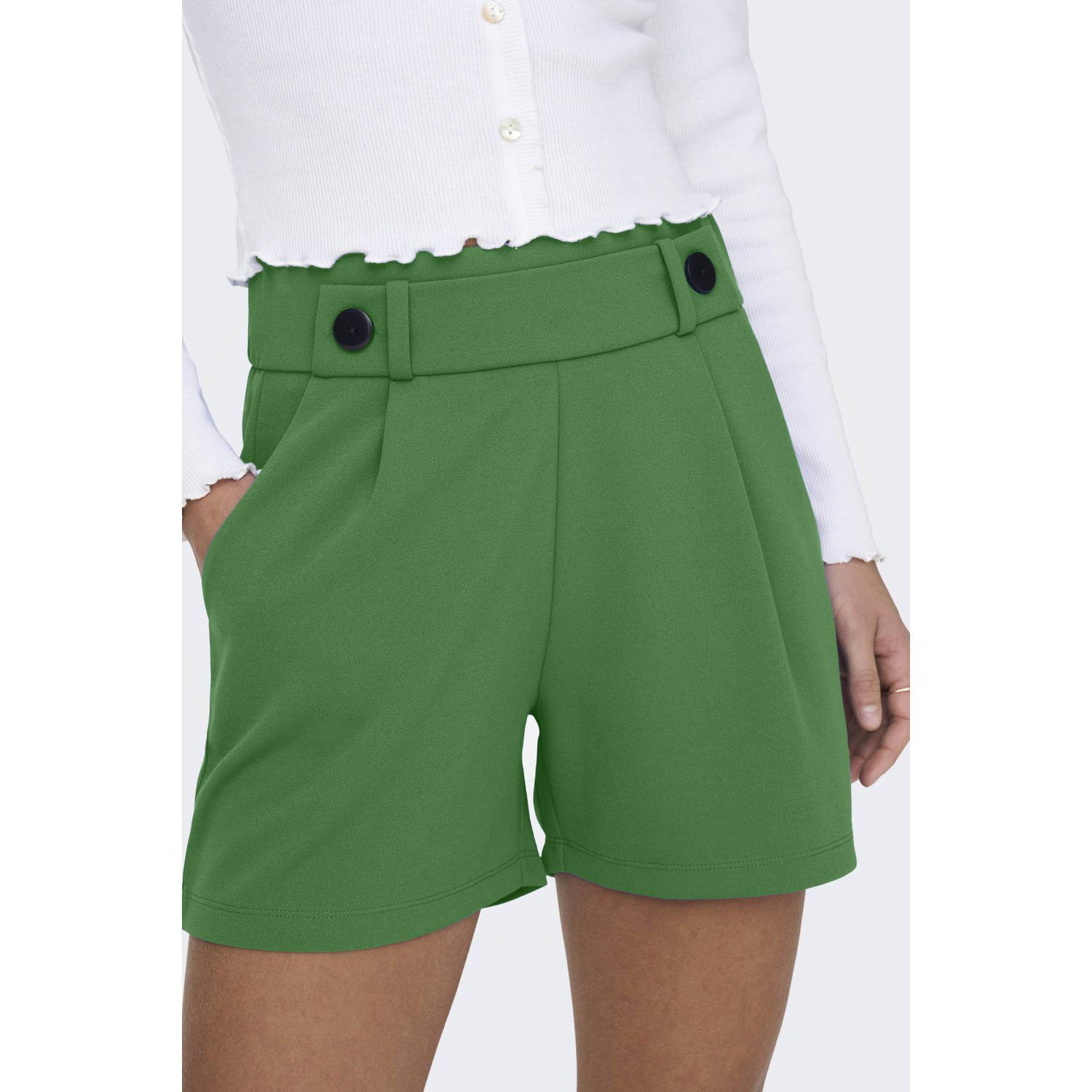 JDY regular waist casual short donkergroen