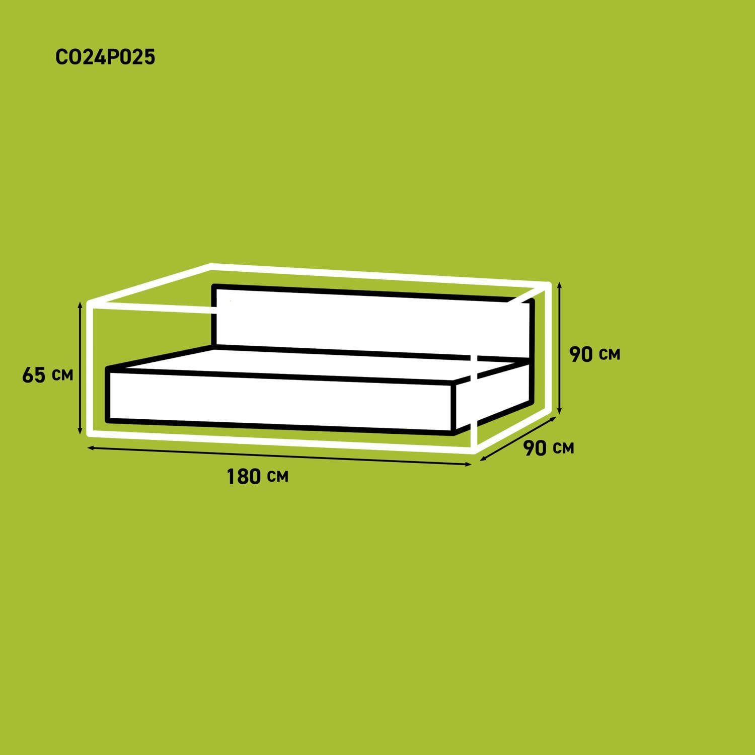 Madison loungeset hoes (180x90xh90 65cm)