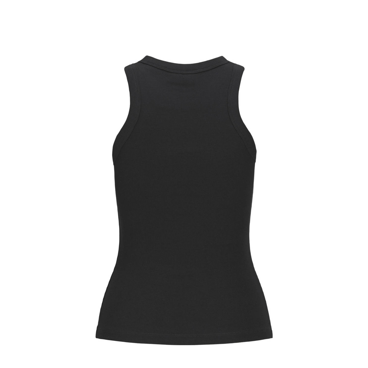 JJXX top zwart rib gebreid