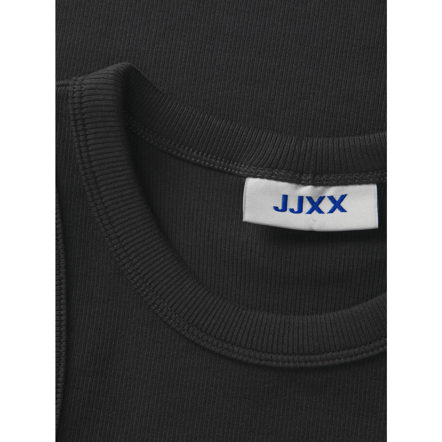 JJXX top zwart rib gebreid