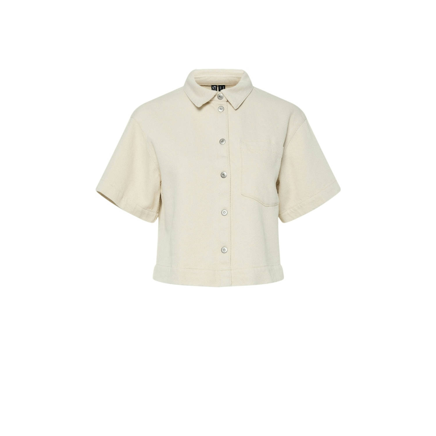 PIECES Curve top ecru