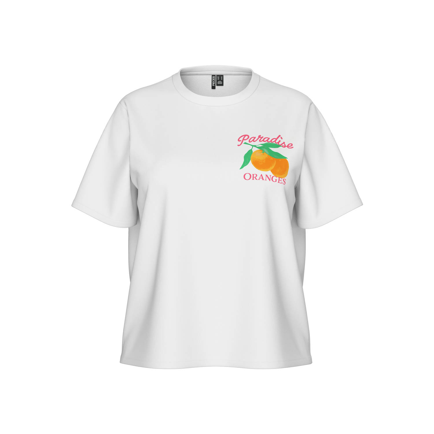 PIECES Curve T-shirt wit