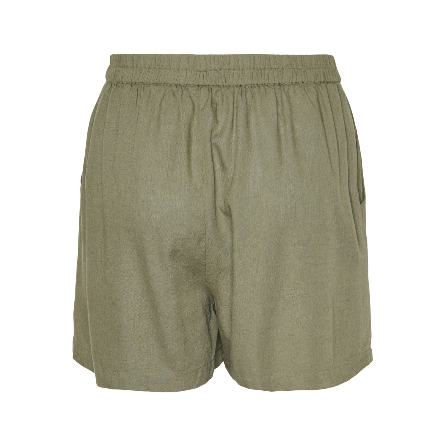 PIECES Curve regular waist casual short kaki