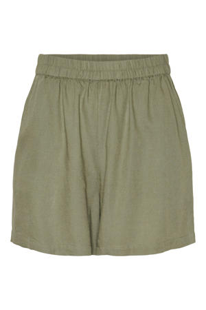 regular waist casual short kaki