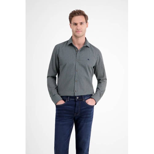 LERROS regular casual overhemd groen afbeelding