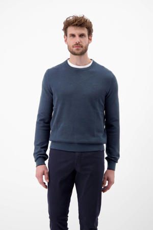 pullover fijn gebreid donkerblauw