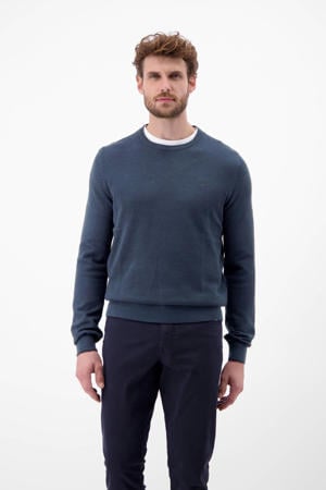 pullover fijn gebreid donkerblauw