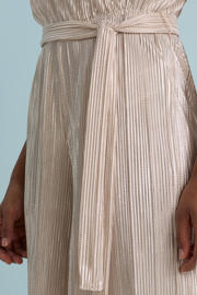 thumbnail: VERO MODA wide leg jumpsuit zilver met lurex