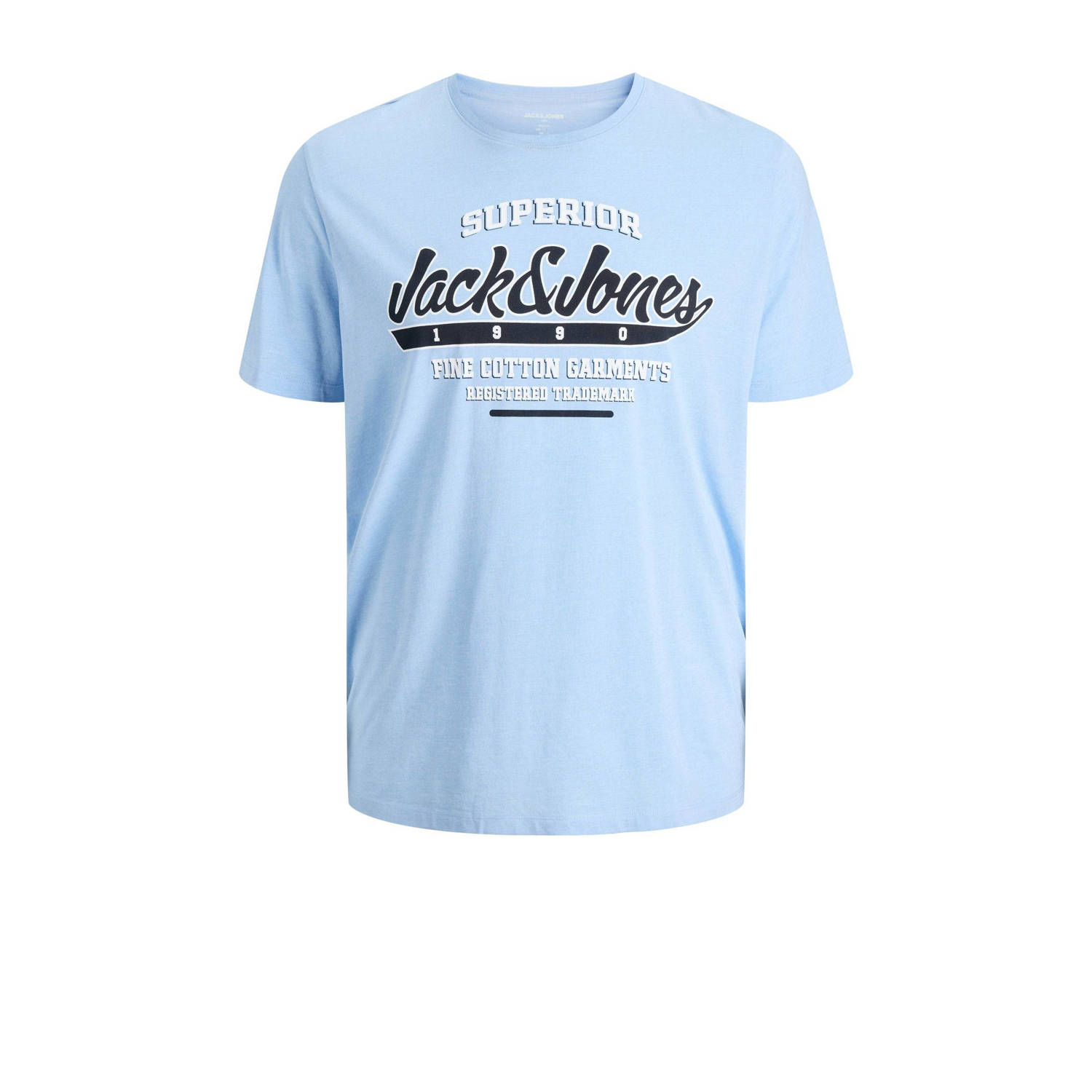 JACK & JONES PLUS SIZE T-shirt lichtblauw