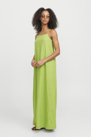 maxi jurk limegroen