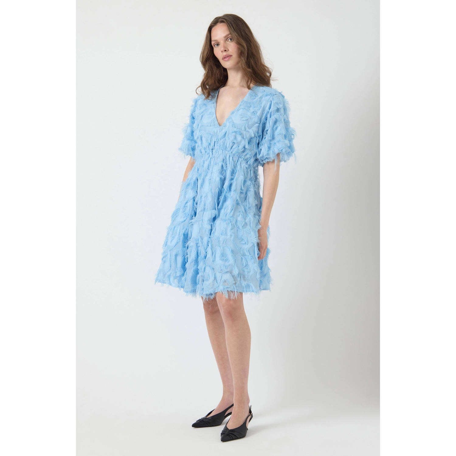 Y.A.S korte jurk blauw