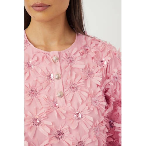Y.A.S korte jurk met pailletten roze afbeelding