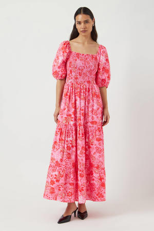 maxi jurk roze