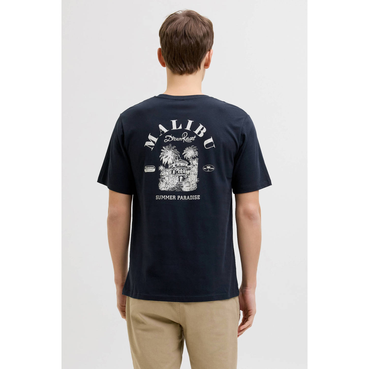 JJ REBEL T-shirt donkerblauw
